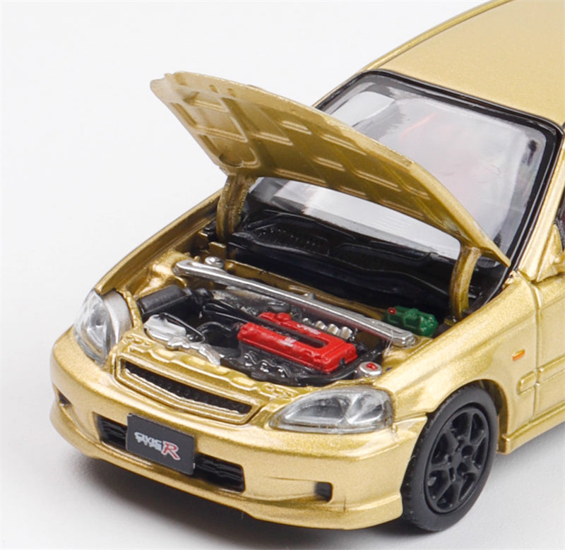 Focal Horizon Honda Civic EK9 Type-R 1st Generation Gold Limited Edition 999PCS ONLY 1:64 Car Pre-built Model view5