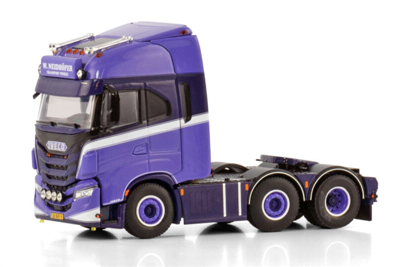 WSI IVECO S-WAY AS HIGH 6X2 TWIN STEER W. Neidhofer Transport 1:50 Truck Pre-built Model