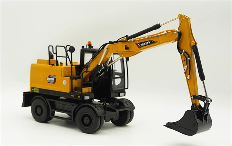 SANY SY155W Wheel Excavator 1:25 Truck Pre-built Model