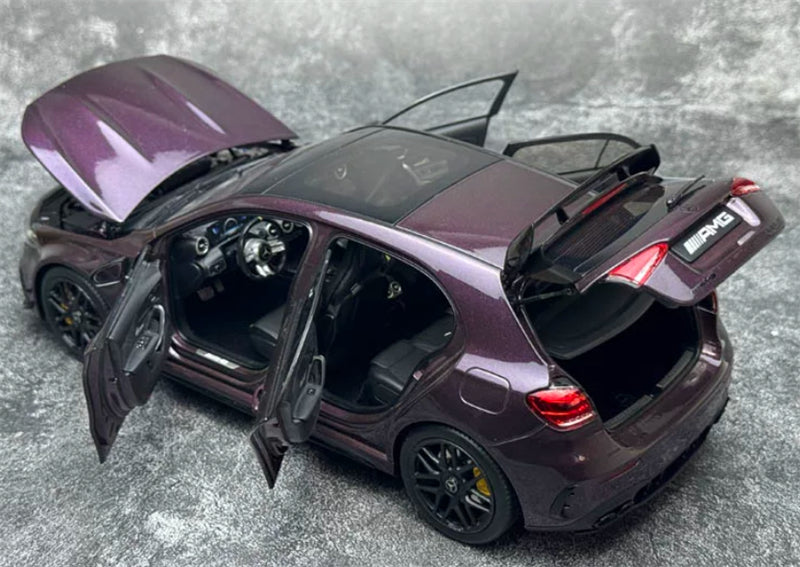 1:18 Mercedes-Benz AMG A45 S  purplish red NZG Limited Edition 300PCS ONLY DIECAST Model