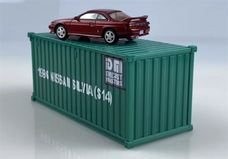 CATERPILLAR NISSAN SILVIA S14 Red left-hand drive 1:64 Car Pre-built Model