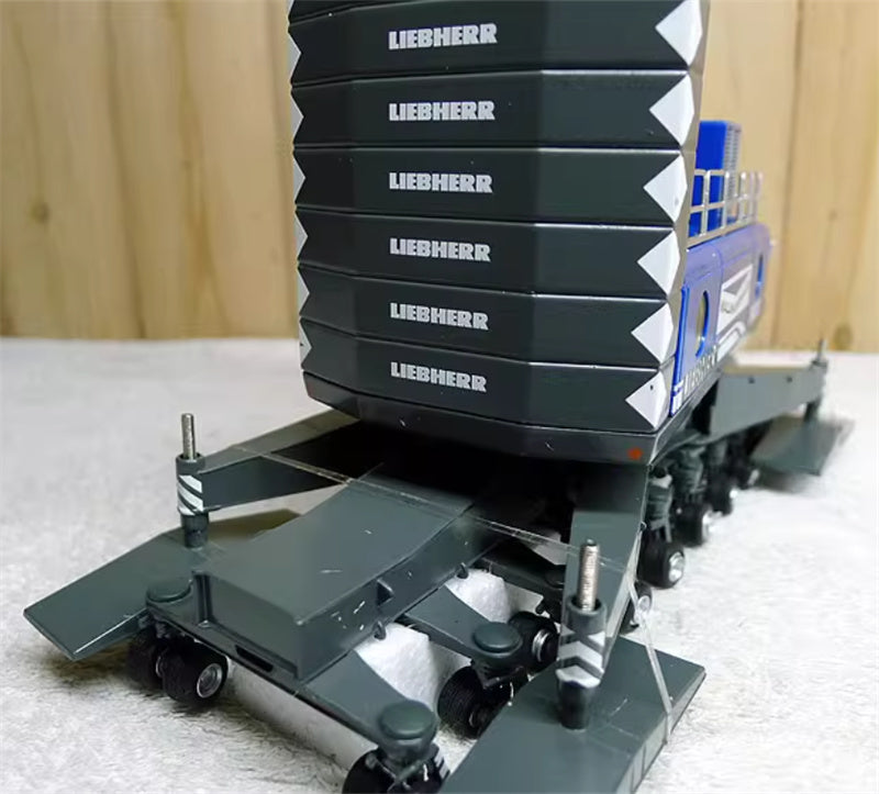 NZG Liebherr LHM 500 Mobile Harbour Wallmann & co Crane blue 1:87 DIECAST Crane Truck