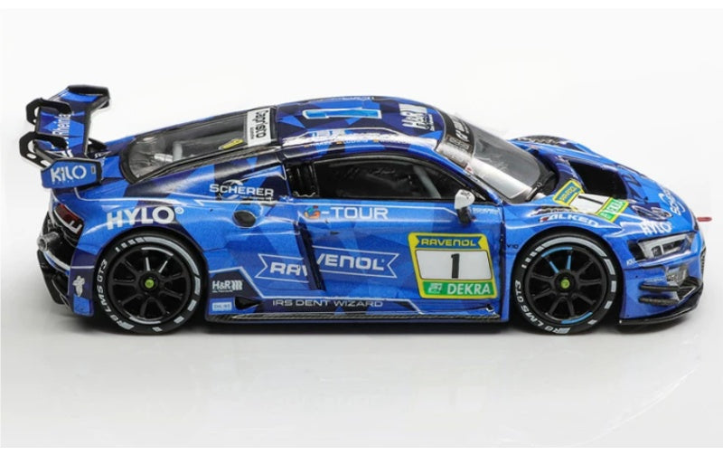 1:64 Audi R8 LMS GT3 EVO ll 2025 Blue KiloWorks #1  DIECAST Model