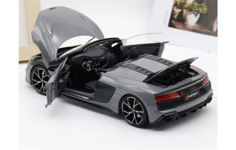 1:18 AUDI R8 Sport 2021 Nado Grey KengFai convertible version DIECAST Model