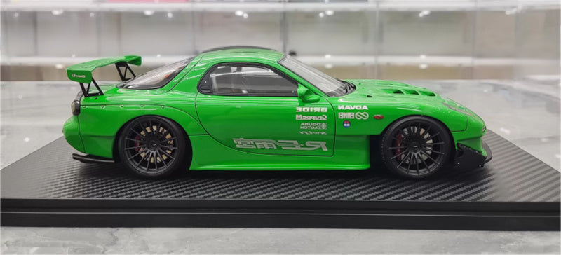 IGNITION MODEL Mazda Amemiya RX-7 FD3S RE Green 1:18 Car Pre-built Model view6