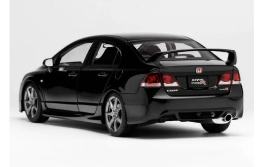 1:18 Honda Civic Type R FD2 Late Version MotorHelix Limited Edition 399PCS ONLY Crystal Metal Black Diecast Model view2
