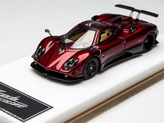 HH Model Pagani Zonda Tricolore Red carbon fiber - hardtop version 1:64 Car Pre-built Model view1