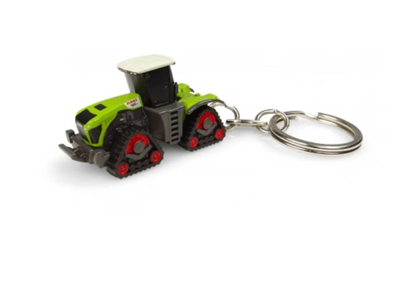 Universal Hobbies Claas Xerion 5000 tracked tractor keychain Green  Keychain Pre-built Model