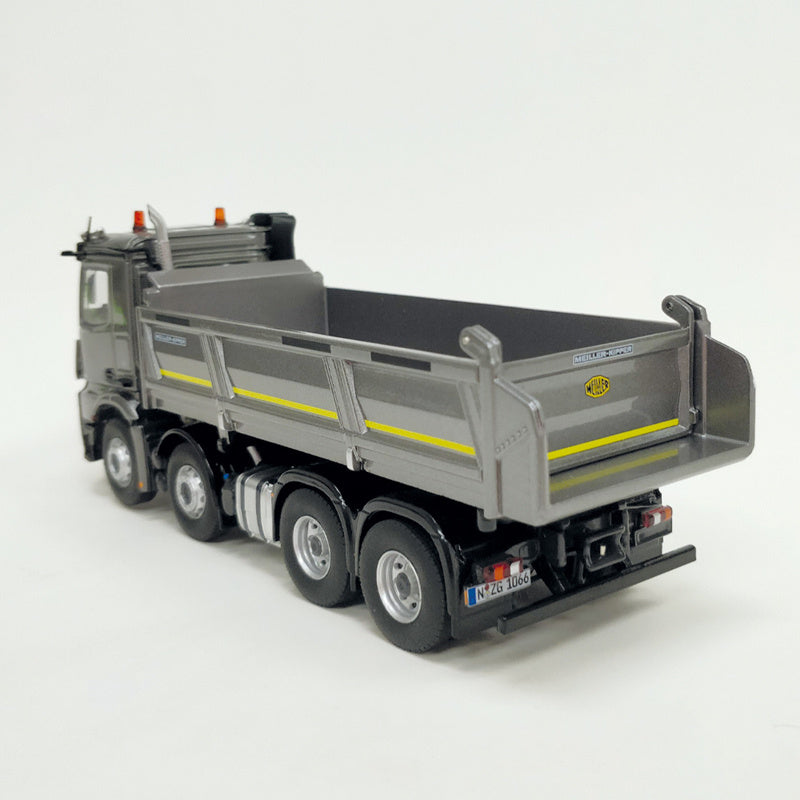 NZG Mercedes Benz Arocs 8x4 Meiller tipper silver grey  1/50 Truck Pre-built Model