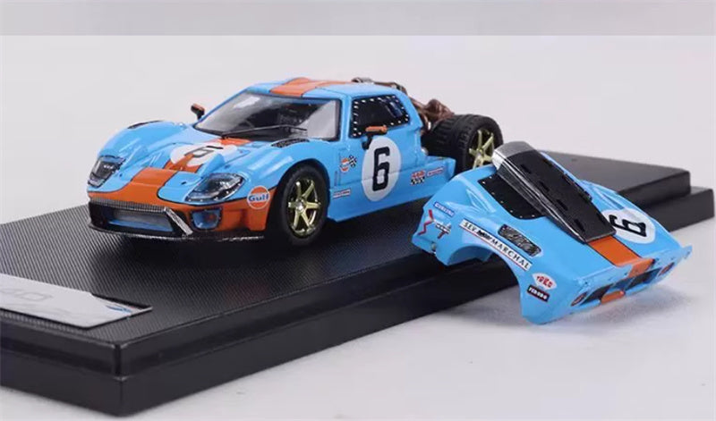 Rhino Model Ford GT40 #6 Gulf Painting Limited Edition 599PCS ONLY 1:64 Car Pre-built Model view11