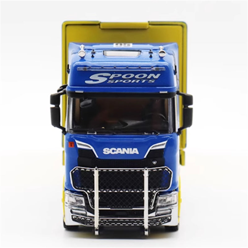 Star Model Scania S730 double decker transport vehicle SPOON 1:64 Truck Pre-built Model