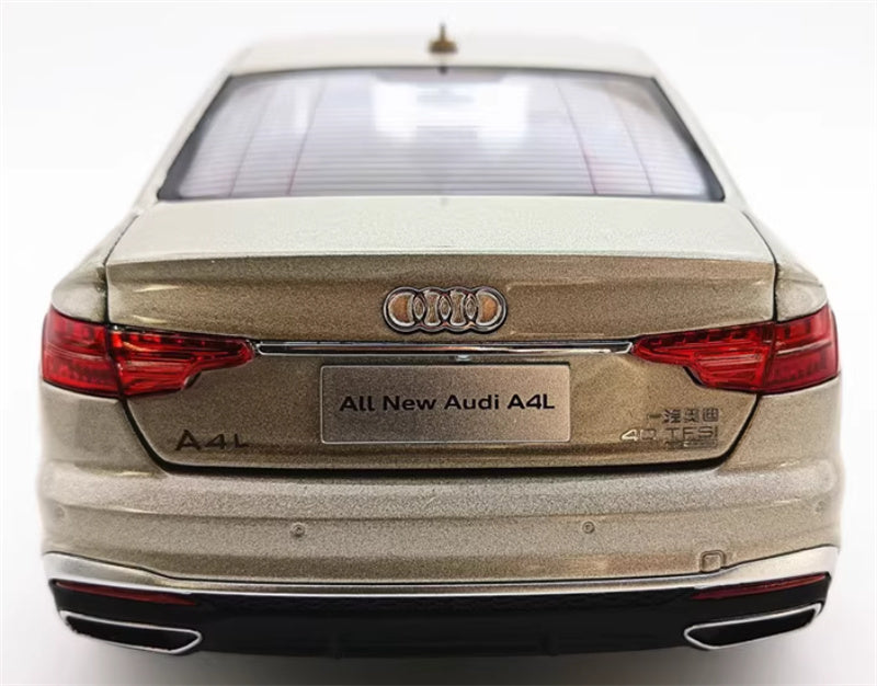 FAW AUDI A4L 2020 light yellow 1:18 Car Pre-built Model view6