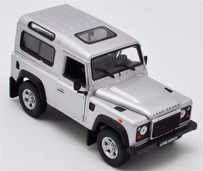1:24 Land Rover Defender 90  silver  WELLY  DIECAST Car Model