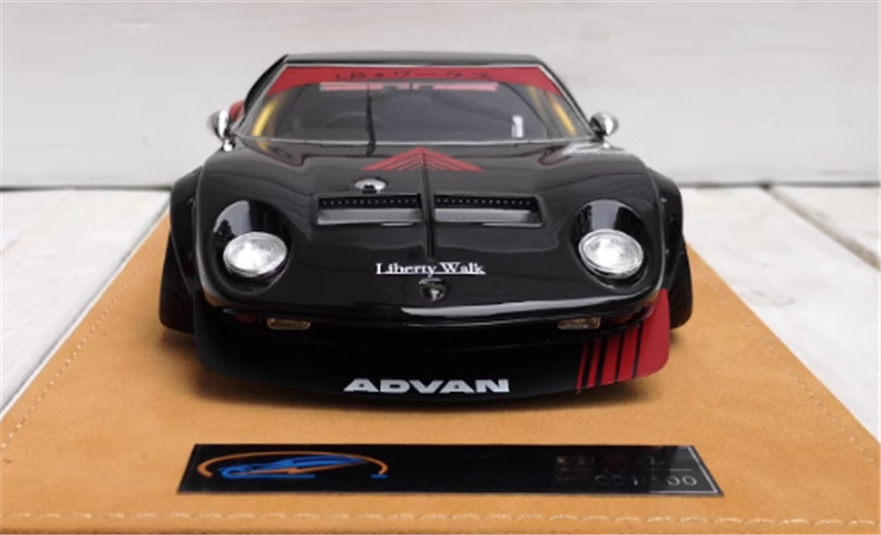 Lamborghini miura Vintage car black 1/18car Pre-a Model