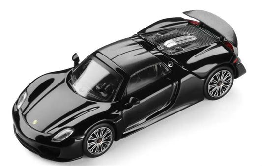 1:64 Porsche 918 Spyder Black Trends Hobby DIECAST Civil Car Model
