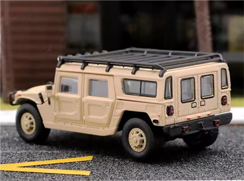 MASTER Hummer H1 off-road vehicle Desert Yellow Civil Edition 1:64 Truck Pre-built Airliner Model Display view2