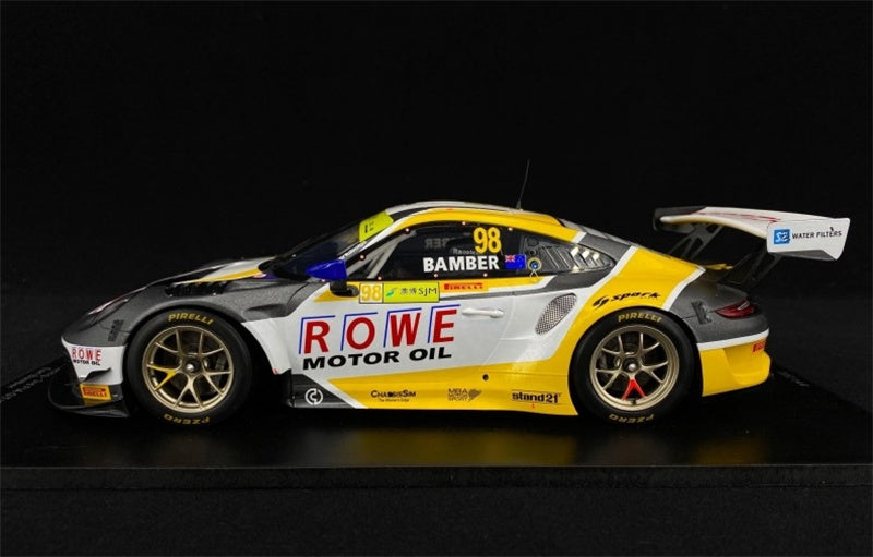 1:18 Porsche 911 gt3r 2019 Spark Macau tournament Resin Car Model view3