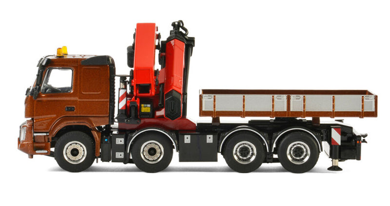 WSI VOLVO FMX SLEEPER CAB 8x4 + PALFINGER 7400.2 Premium Line 1:50 Truck Pre-built Model