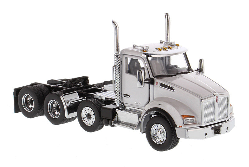 CATERPILLAR KENWORTH T880S SBFA DAY CAB TANDEM WITH PUSHER AXLE 1/50 Truck Pre-built Model