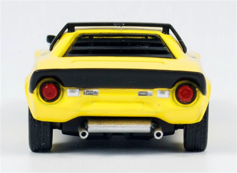 MINIGT Lancia Stratos HF Stradale Giallo FLY Standing lamp version color box packaging 1:64 Car Pre-built Model view7