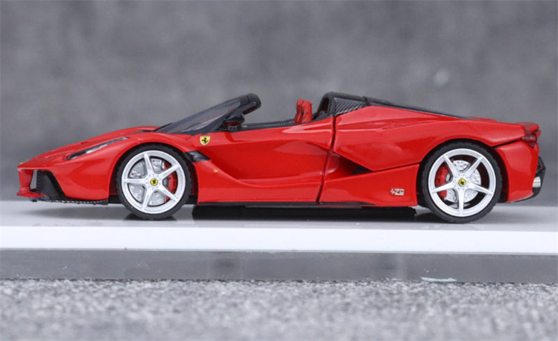 Street Buster Ferrari LaFerrari F150 Supercar Red convertible version Limited Edition 999PCS ONLY 1:64 Car Pre-built Model view3