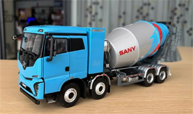 SANY EV new energy concrete mixer truck 1:35 Truck Pre-built Model