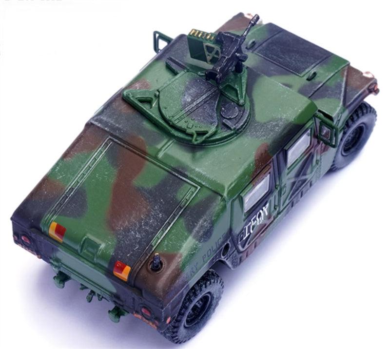 PANZERKAMPF US M998 Humvee 4x4 Utility Vehicle with Grenade Launcher IForward Emergency Command 519th Constitutional Regiment 65th Company 1:64 Tank Pre-built Model
