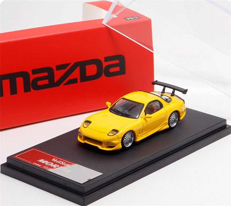 スケールメタルズ モータル マツダ RX7 ヴェイルサイド イエロー