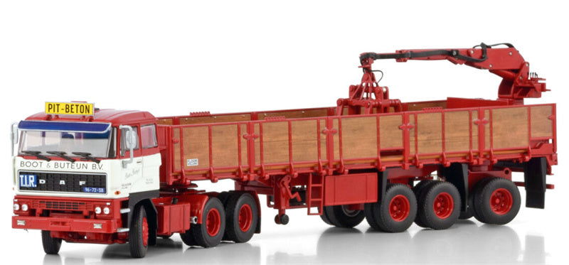 WSI  DAF 2800 6X4 CLASSIC BRICK TRAILER - 3 AXLE Boot & Buteijn T.I.R. Floor 1:50 Truck Pre-built Model