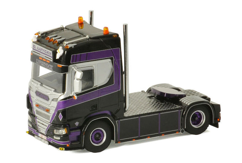 WSI SCANIA R HIGHLINE CR20H 4X2 D. LUYCKX 1/50 Truck Pre-built Model