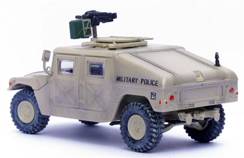 PANZERKAMPF US M998 Humvee 4x4 Utility Vehicle with Grenade Launcher Gulf 89th Military Police Brigade 92nd Regiment A Company 4th Traffic Platoon 1:64 Tank Pre-built Model