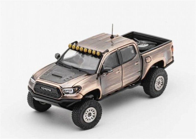 GCD TOYOTA Tacoma TRD PRO Pre-Runner Pickup Bronze Metallic LHD 1:64 Truck Pre-built Model view7