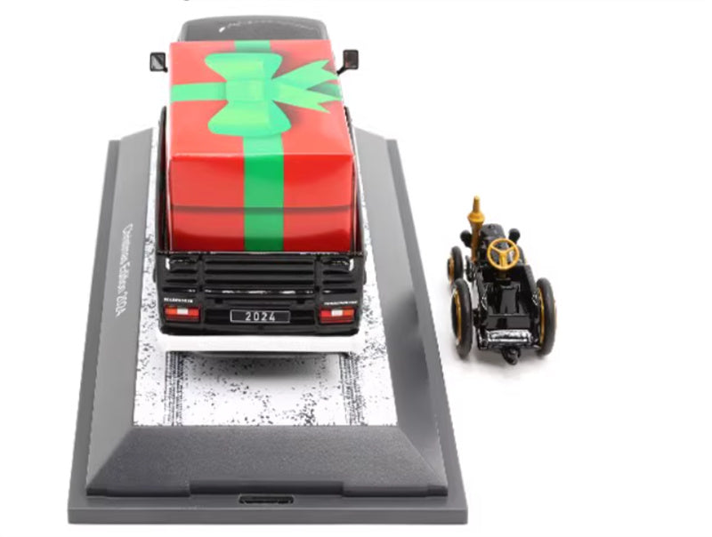 SCHUCO VOLKSWAGEN VW T3a Christmas Edition 2024 with 1:43 Car Pre-built Model view6