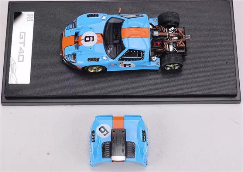 Rhino Model Ford GT40 #6 Gulf Painting Limited Edition 599PCS ONLY 1:64 Car Pre-built Model view9