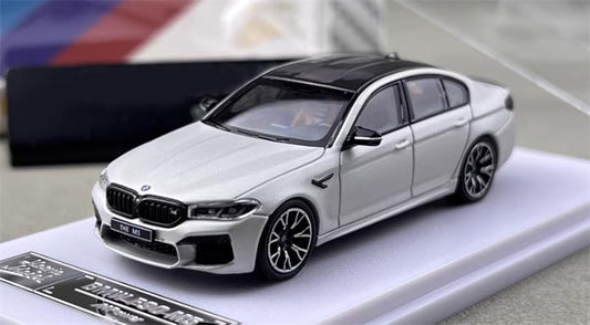 1:64 BMW M5 F90 Frosted dark silver Howie Model DIECAST Civil Car Model
