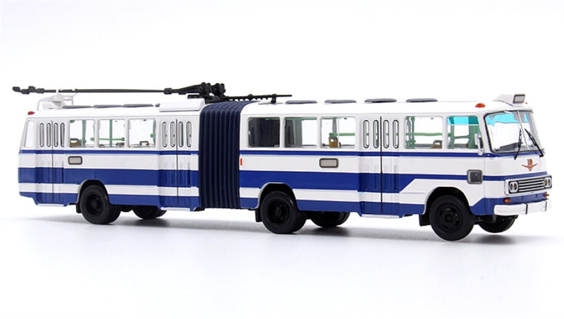AUTO-GLIMPSE Shanghai Bus SK561GF articulated trolley dark blue 1:64 Bus Pre-built Model view4