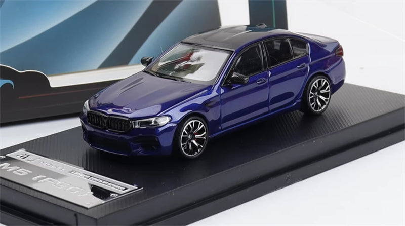 1:64 BMW M5 F90 Metallic Blue MJ Model Limited Edition 999PCS ONLY DIECAST Civil Car Model