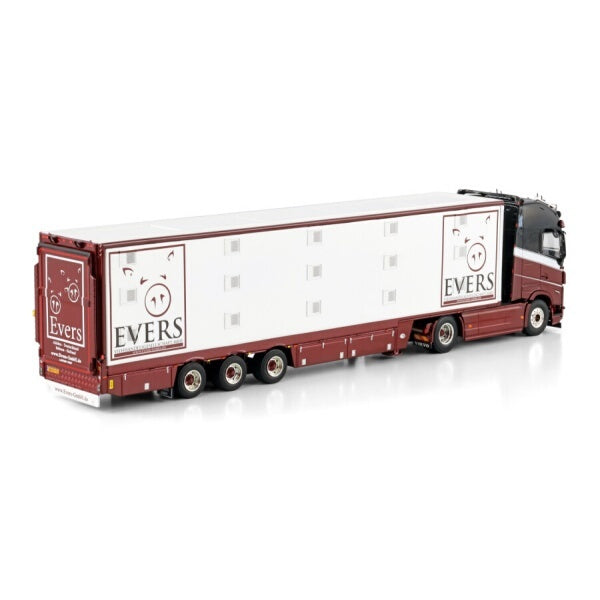1:50 VOLVO EVERS FH5 XL 4X2 LIVE STOCK TRAILER 3 AXLE WSI   Diecast Model