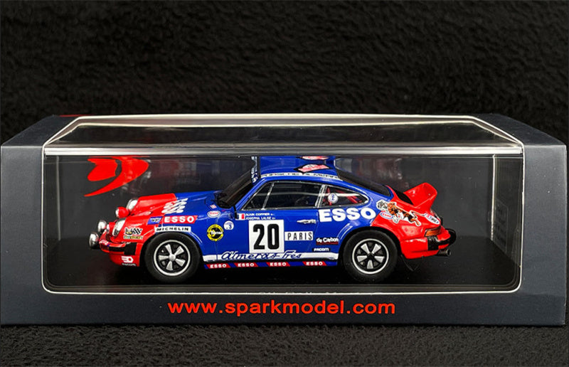 Spark Porsche 911 Carrera 9th #20 Rally Monte Carlo 1980 A.COPPIER - J.LALOZ 1:43 Car Pre-built Model view8