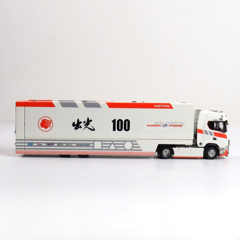 1:64 Scania S730 Honda Primo Chu Guang 100 Coating Red/White MAXWELL DIECAST Model