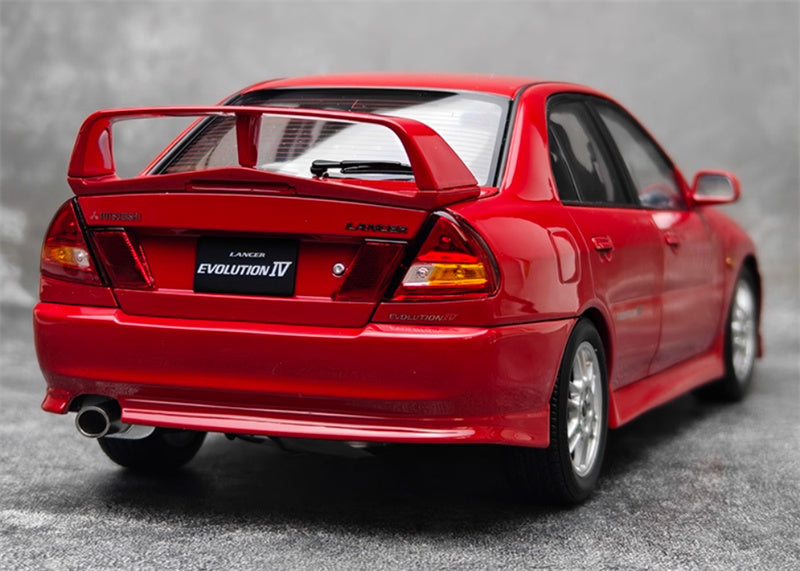 MOTORHELIX Mitsubishi Lancer Evolution IV Parma Red Limited Edition 499PCS ONLY 1:18 Car Pre-built Model view9