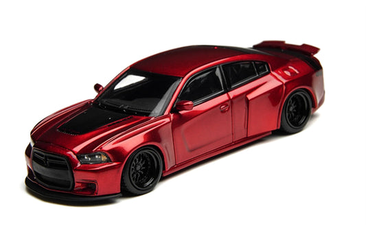 1:64 Dodge Charger Brawler red TimeMicro x PSC DESIGN DIECAST Civil Car Model