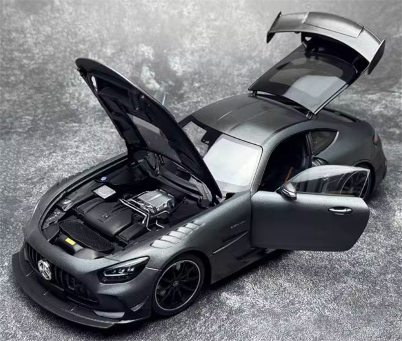 MINICHAMPS Mercedes AMG GT Black Series 2021 grey Limited Edition 400PCS ONLY 1:18 Car Pre-built Model view7