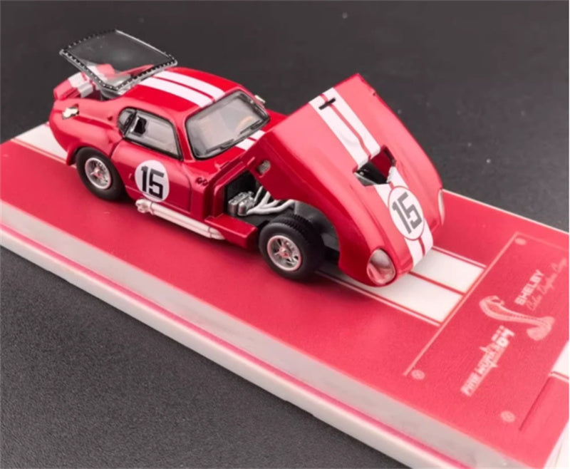 Fine works 64 CXS2601 Ford Shelby Cobra Daytona Coupe Red hardtop #15 Limited Edition 599PCS ONLY 1:64 Car Pre-built Model view5