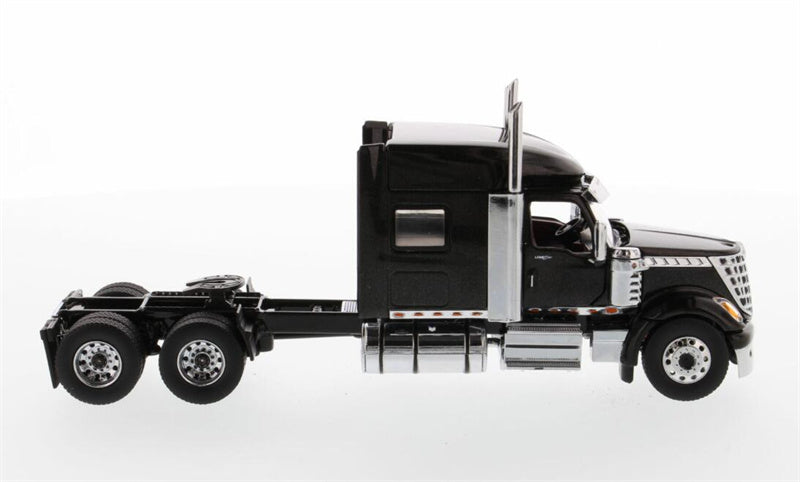 CATERPILLAR  International LoneStar Sleeper American version Black Tandem Prime Mover Tractor Truck 1:50 Truck Pre-built Model