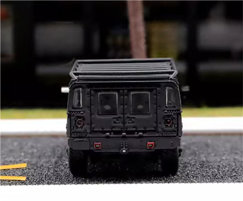 MASTER Hummer H1 off-road vehicle Metal Black Civilian Edition 1:64 Truck Pre-built Airliner Model Display view5