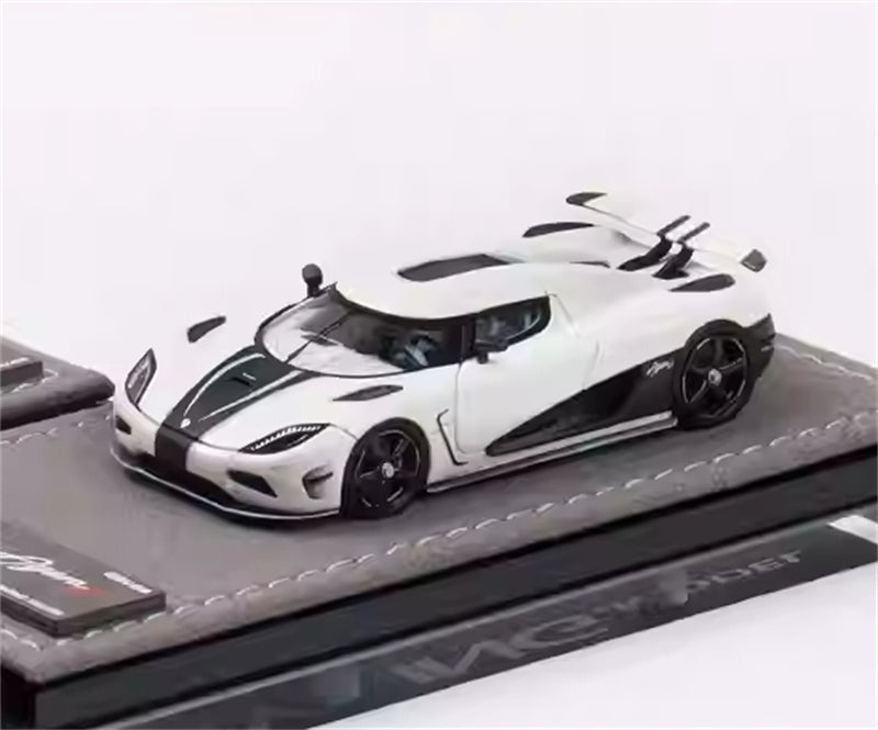 GRYNING Koenigsegg Agera R Supercar Semi Matte White Limited Edition 399PCS ONLY 1:64 car Pre-built Model view4