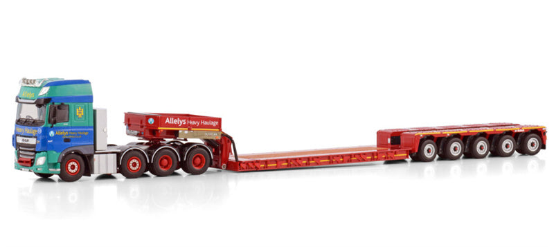 WSI  DAF XF SUPER SPACE CAB MY2017 8X4 EURO PX LOW LOADER - 5 AXLE Allelys 1:50 Truck Pre-built Model