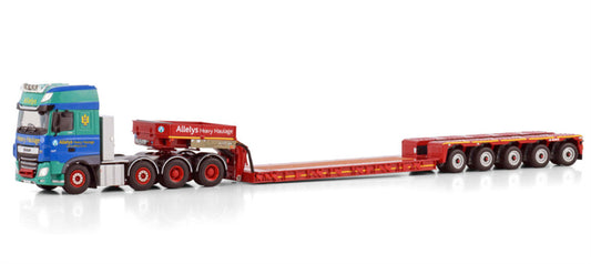 WSI  DAF XF SUPER SPACE CAB MY2017 8X4 EURO PX LOW LOADER - 5 AXLE Allelys 1:50 Truck Pre-built Model