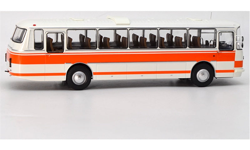 Demprice LIAZ 699 Russian Bus Orange - white 1:43 Bus Pre-built Model view3